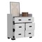 Tuhome Alyn Dresser, Four Legs, Four Drawers, One Double Drawer, Superior Top, White CLB7154 - alternate 2